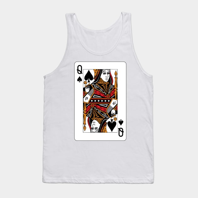 Queen of Spades Tank Top by rheyes